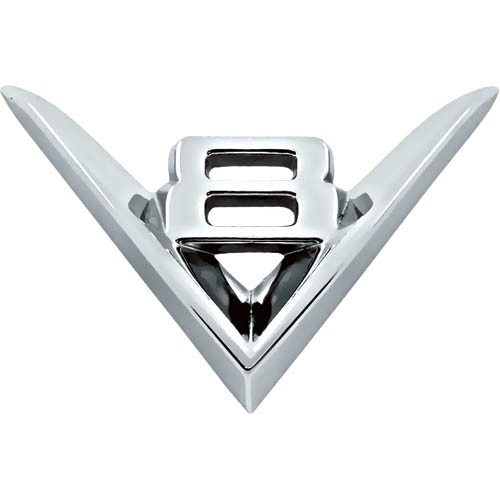 V8 Chrome Grille Emblem
