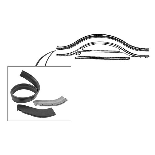 Radiator Air Deflector to Hood Seal