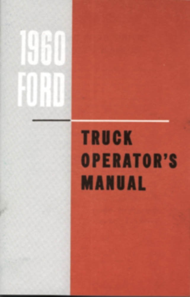 1960 Ford Truck Operator's Manual