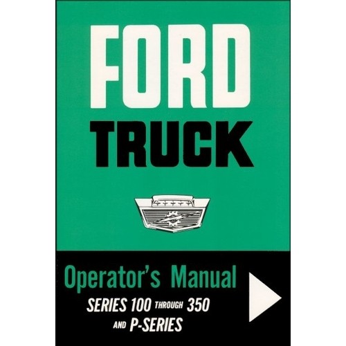 1964 Ford Truck Operator's Manual