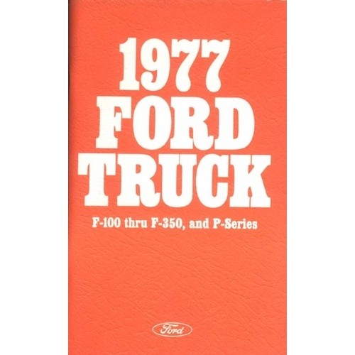 1977 Ford Truck Operator's Manual