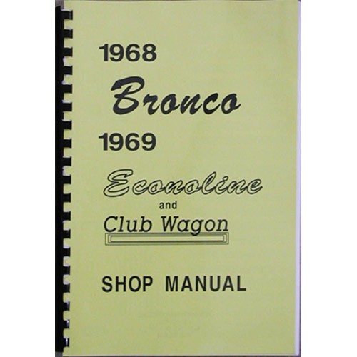 1968 Bronco Shop Manual 