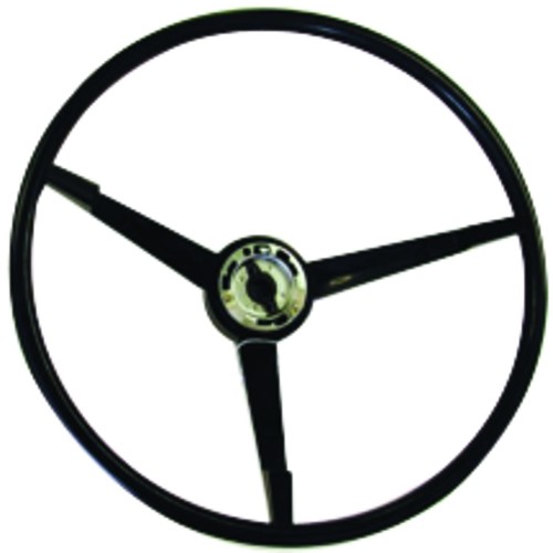 1965-66 Black 3 Spoke Steering Wheel