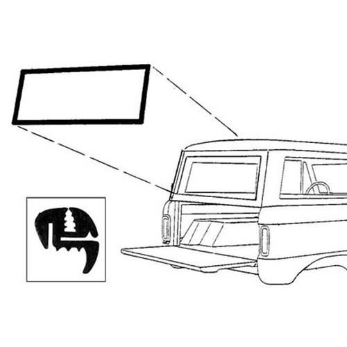 Lift Gate Back Window Seal