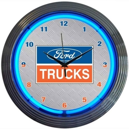 Ford® Trucks Neon Clock