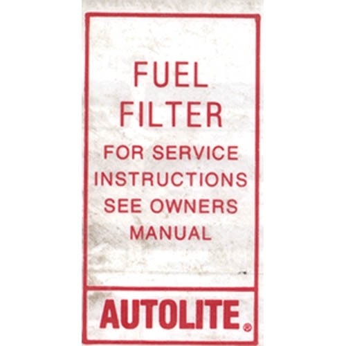 FUEL FILTER DECAL