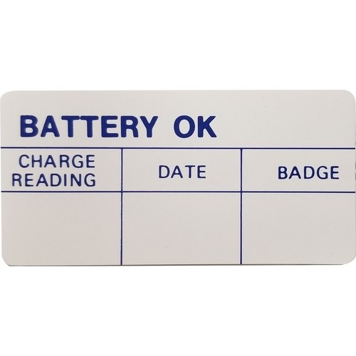 BATTERY TEST OK DECAL