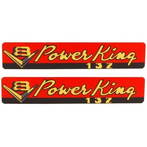 1955 Power King Valve Cover Decals