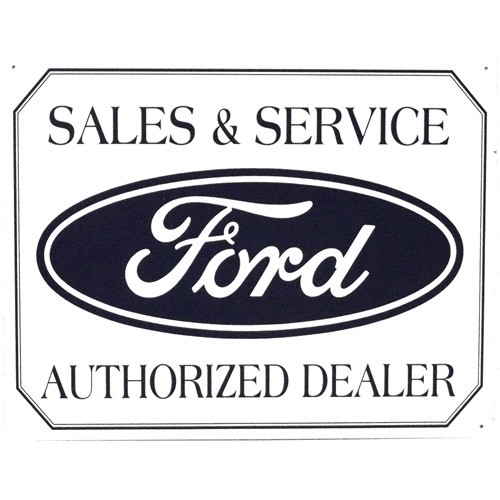﻿FORD® Sales & Service Tin Sign